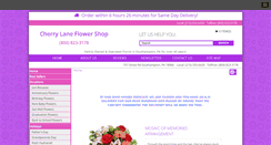Desktop Screenshot of cherrylaneflowershop.com